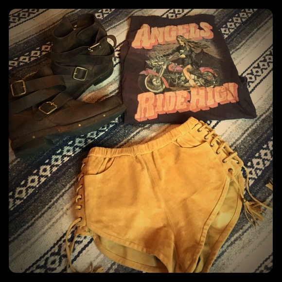 Spell Pants - Spell and Gypsy Collection Leather Shorts